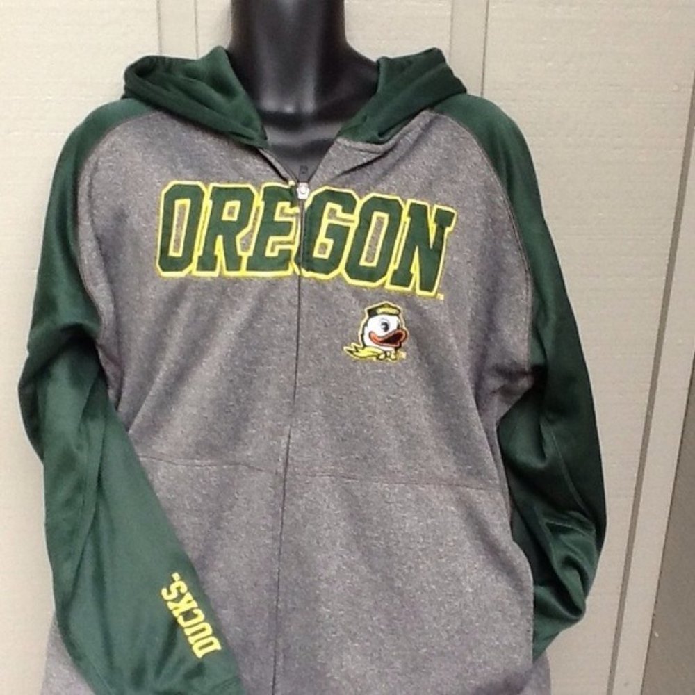 Oregon Ducks Zip Up Hoodie Sz. XL